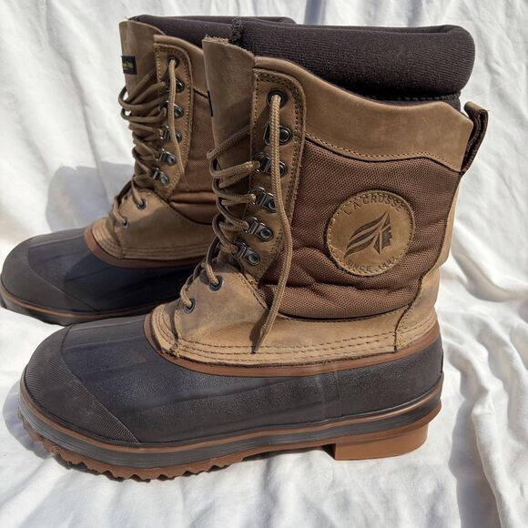 Lacrosse Ice King Leather Winter Snow Ice Fishing Hunting Boots - Men\'s 11